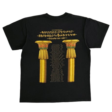 THE ROLLING STONES METAL TONGUE BRIDGE TO BABYLON TOUR 97-98 BLACK ANVIL LARGE 9536