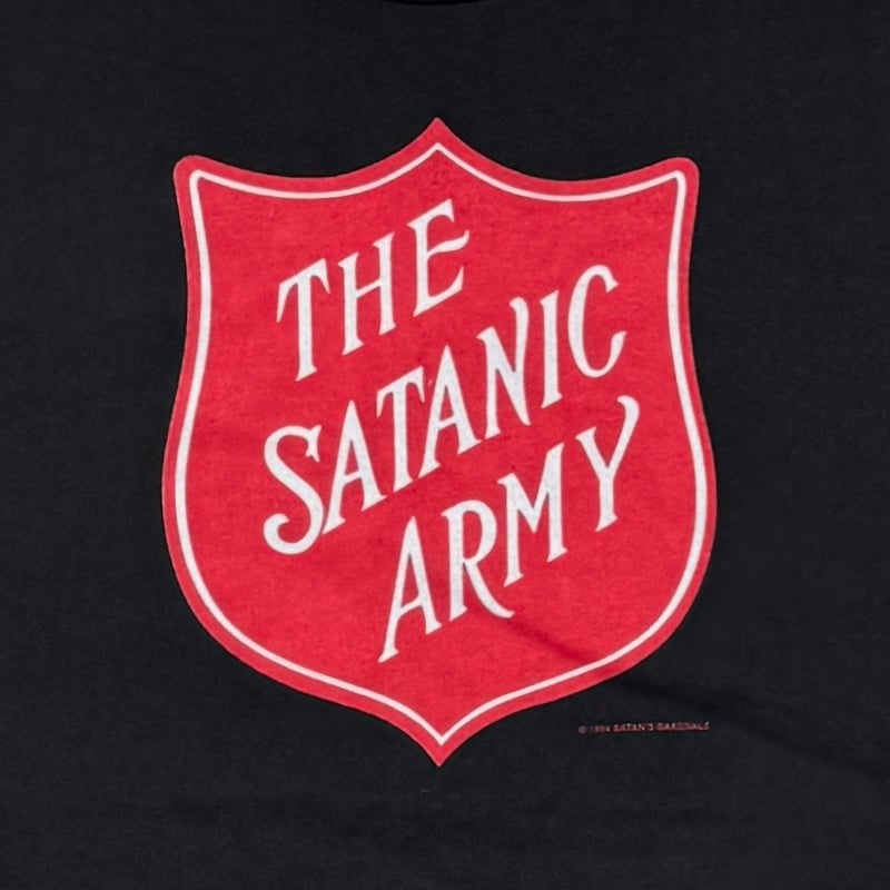 MARILYN MANSON 1994 THE SATANIC ARMY LS HANES X