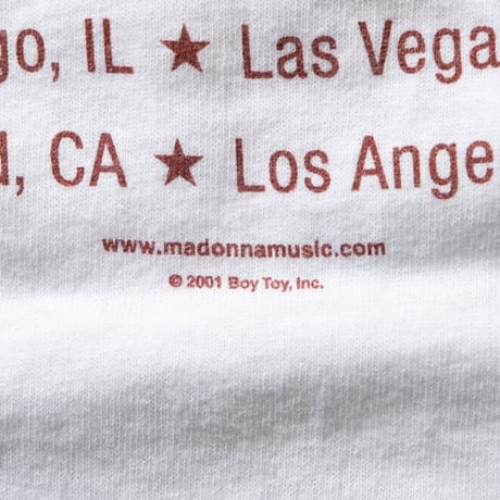 MADONNA DROWNED WORLD TOUR 2001 WHITE ALL SPORT LARGE 8076