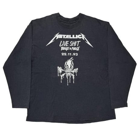 METALLICA LIVE SHIT BINGE & PURGE LS FITS XL 9239