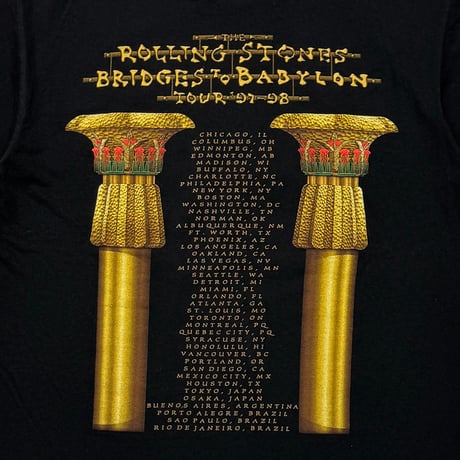 THE ROLLING STONES BRIDGE TO BABYLON GOLD TONGUE TOUR 97-98 ANVIL LARGE 1457