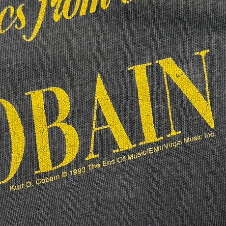 NIRVANA KURT COBAIN THE SUN IS GONE GIANT LARGE 1608