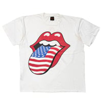 THE ROLLING STONES AMERICAN FLAG TONGUE VOODOO LOUNGE 94/95 WHITE BROCKUM XL 1663