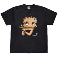 BETTY BOOP JAMES BOND PARODY TULTEX LARGE BLACK 8432