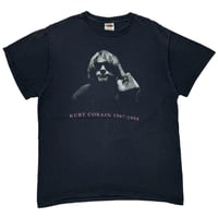 NIRVANA KURT COBAIN MEMORIAL FUCK FINGER FRUIT OF THE LOOM MEDIUM 0546