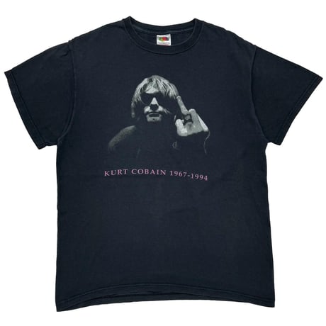 NIRVANA KURT COBAIN MEMORIAL FUCK FINGER FRUIT OF THE LOOM MEDIUM 0546