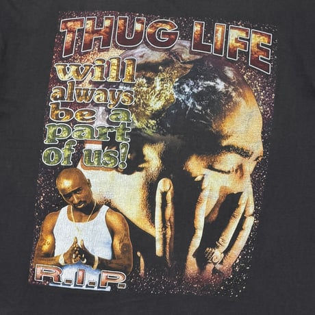 2PAC IN MEMORY OF SHAKUR THUG LIFE RAP DESIGN FITS XL 9943