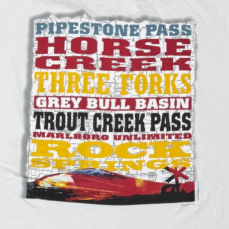 Marlboro UNLIMITED HORSE CREEK POCKET TEE WHITE FRUIT OF THE LOOM XL 9459