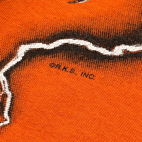 HARLEY DAVIDSON THUNDER & LIGHTNING OVP ANGELS ORANGE HANES XL 0950