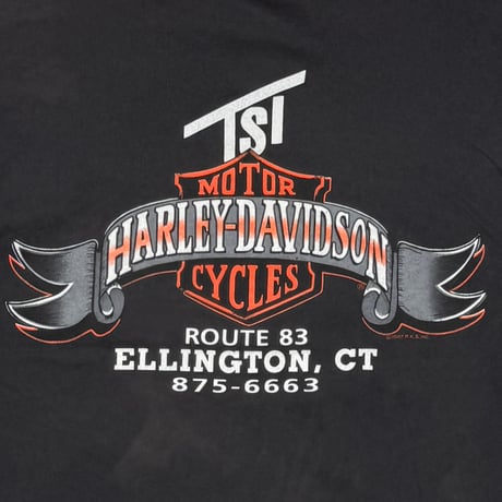 HARLEY DAVIDSON BLUE V FLAME LS ELLINGTON EMBLEM LARGE 1134