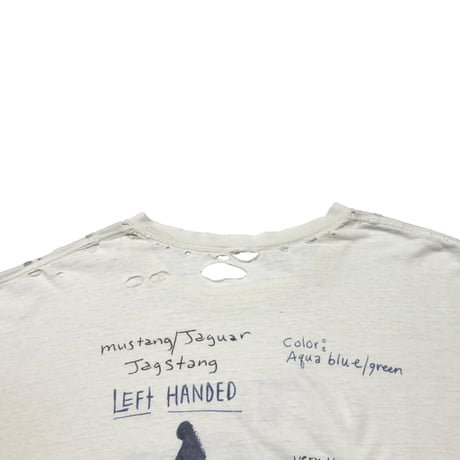 NIRVANA KURT COBAIN 2003 END OF MUSIC GUITER LEFT HANDED WHIE FITS XL 4212