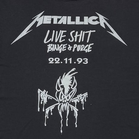 METALLICA LIVE SHIT BINGE&PURGE LS FITS XL 2423