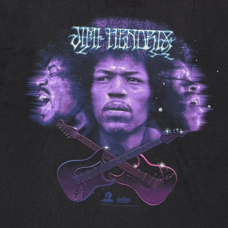 JIMI HENDRIX FRONT FACE TWIN GUITER BLACK WINTERLAND XL 1906