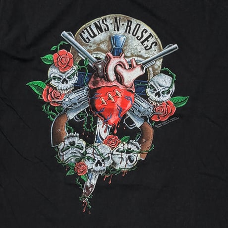GUNS N' ROSES PISTOL HEART BACK DAGGER EURO XL 1267