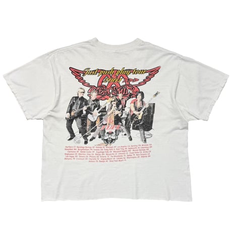 AEROSMITH SORAYAMA 2001 JUST PUSH PLAY TOUR WHITE FITS XL 1168