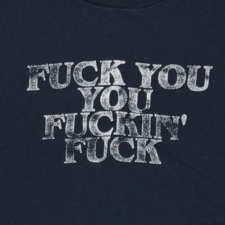 OLD&VINTAGE FUCK YOU FUCKIN' FUCK BLACK FRUIT OF THE LOOM XL 4955