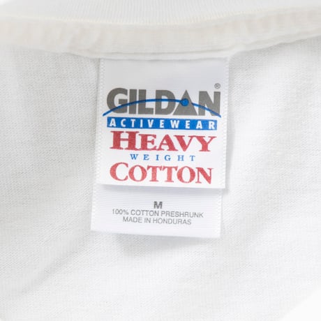 RED HOT CHILI PEPPERS FRONT RED CROSS LOGO WHITE GILDAN MEDIUM 1845