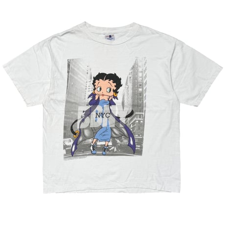 BETTY BOOP 1995 DKNY PARODY BBNY WHITE XL 9021