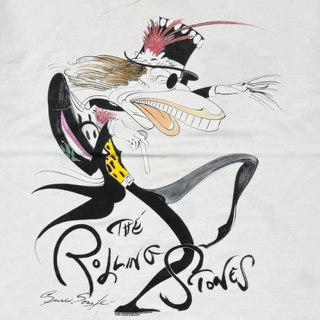 THE ROLLING STONES 1994 GERALD SCARFE WHITE BROCKUM XL 0745