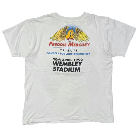 QUEEN THE FREDDIE MERCURY TRIBUTE CONCERT FOR AIDS AWARENESS WHITE XL 9372