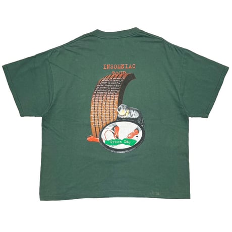 GREEN DAY 1996 INSOMNIAC TOUR GREEN WILD OATS XXL 9509