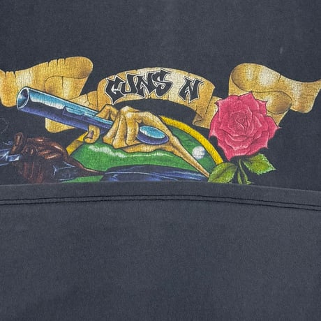 GUNS N’ ROSES 1993 UZI SUICIDE RECORDS SLEEVELESS BROCKUM XL 6145