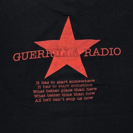 RAGE AGAINST THE MACHINE GUERRILLA RADIO SQUARE LOGO GIANT LARGE 9274