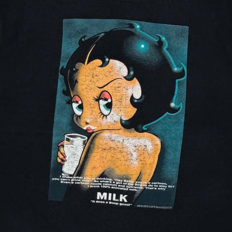 BETTY BOOP got milk ? PARODY ALL SPORT XL 9097