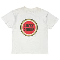 LUCKY STRIKE L.S./M.F.T. MEANS FINE TOBACCO WHITE FITS XL 0939