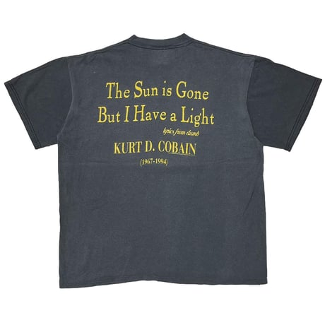 NIRVANA KURT COBAIN MEMORIAL THE SUN IS GONE TULTEX XL 9305