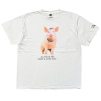 BABE MOVIE PROMO A LITTLE PIG GOES ALONG WAY XL WHITE 2565
