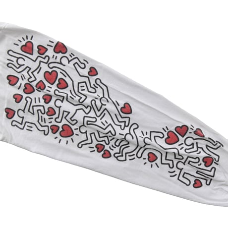 KEITH HARING MAN POWER LS WHITE XL 9996