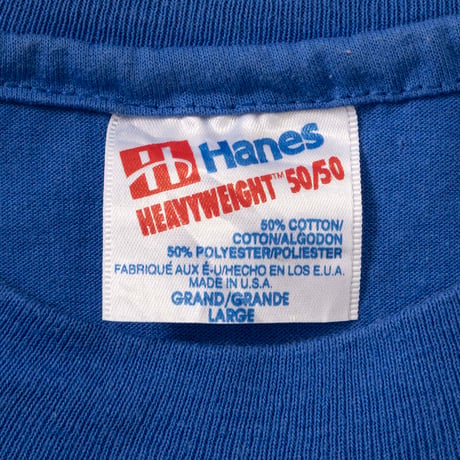 DISNEY VINTAGE THE LION KING BLUE HANES LARGE 2678