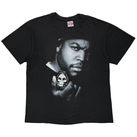 ICE CUBE FRONT MONOCHROME FACE 1992 THE PREDATOR HANES LARGE 9312
