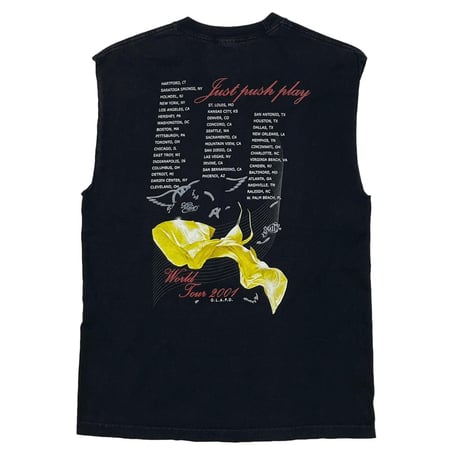 AEROSMITH SORAYAMA JUST PUSH PLAY 2001 SLEEVELESS FITS XL 2564