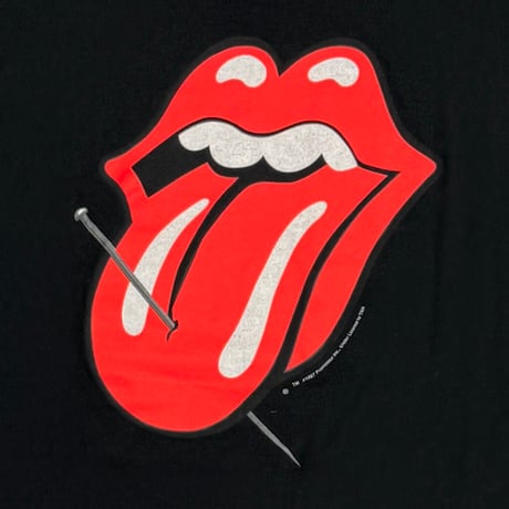 THE ROLLING STONES 1997 SPRINT TOUR NAIL TONGUE LS BLACK ANVIL XL 9027