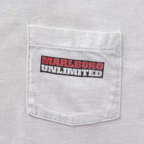 Marlboro 1996 UNLIMITED PIPESTONE PAS POCKET TEE WHITE FRUIT OF THE LOOM XL 9313
