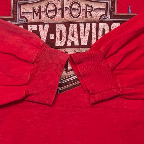 HARLEY DAVIDSON V FLAME LS BACK McDANIEL'S RED LARGE 3306
