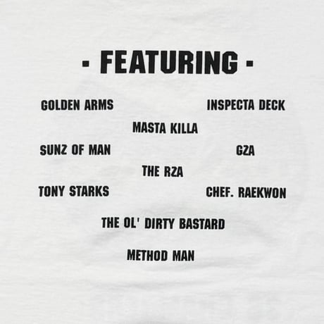 WU-TANG CLAN 36 CHAMBERS THE TOUR WHITE FITS XL 1163