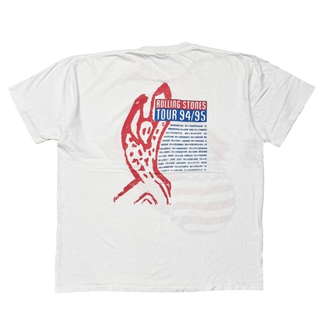 THE ROLLING STONES AMERICAN FLAG TONGUE VOODOO LOUNGE 94/95 WHITE BROCKUM XL 1663