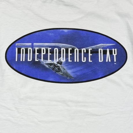 INDEPENDENCE DAY MOVIE PROMO POCKET TEE WHITE MURINA LARGE 2251