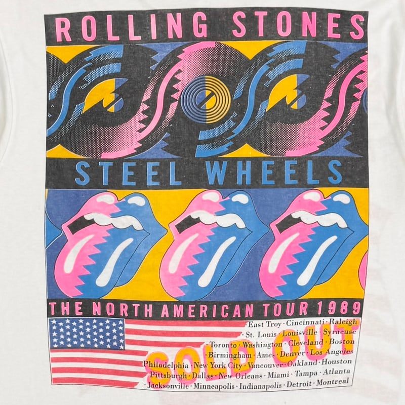 THE ROLLING STONES STEEL WHEELS TOUR 1989 WHITE