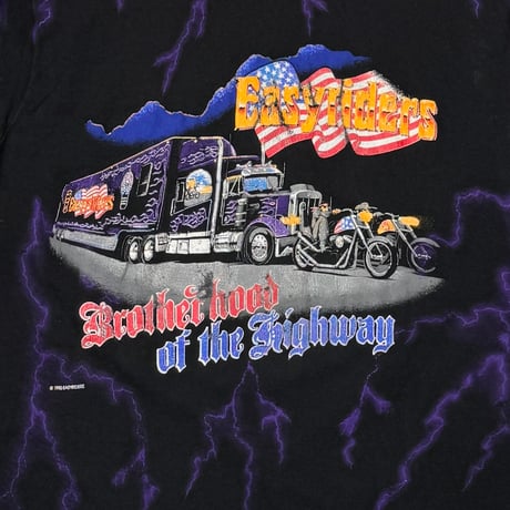 OLD&VINTAGE 1990 EASY RIDERS BROTHERHOOD OF THE HIGHWAY THUNDER & LIGHTNING FOTL LARGE 9547