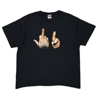 OLD&VINTAGE FUCK YOU HAND SIGN FRUIT OF THE LOOM XL 3376