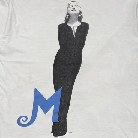 MADONNA 1993 THE GIRLIE SHOW BLUE TEXT WHITE FITS LARGE 0506