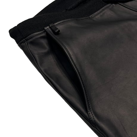 greatLAnd ORIGINAL AXL LEATHER SHORTS BLACK
