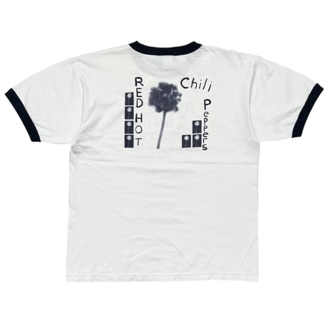 RED HOT CHILI PEPPERS 2002 BY THE WAY PALM TREE RINGER WHITE/NAVY GIANT LARGE 5060
