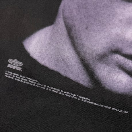 JAMES DEAN BIG FACE PURPLE BLACK HANES XL 3987