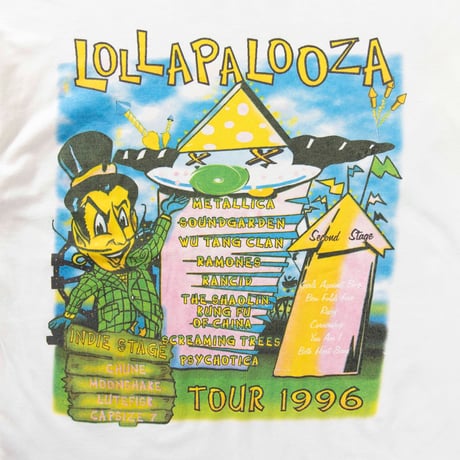 LOLLAPALOOZA TOUR 1996 WHITE FITS XL 1607