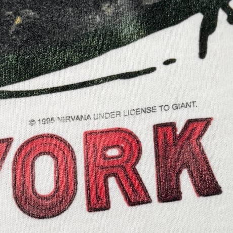 NIRVANA 1995 LIVE IN NEWYORK GIANT BY TULTEX XL 0915